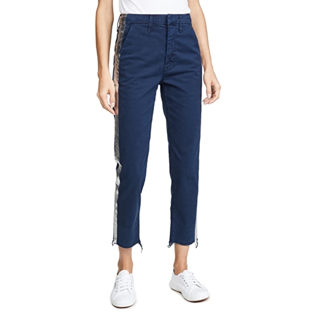 MOTHER jean-pants with side stripe